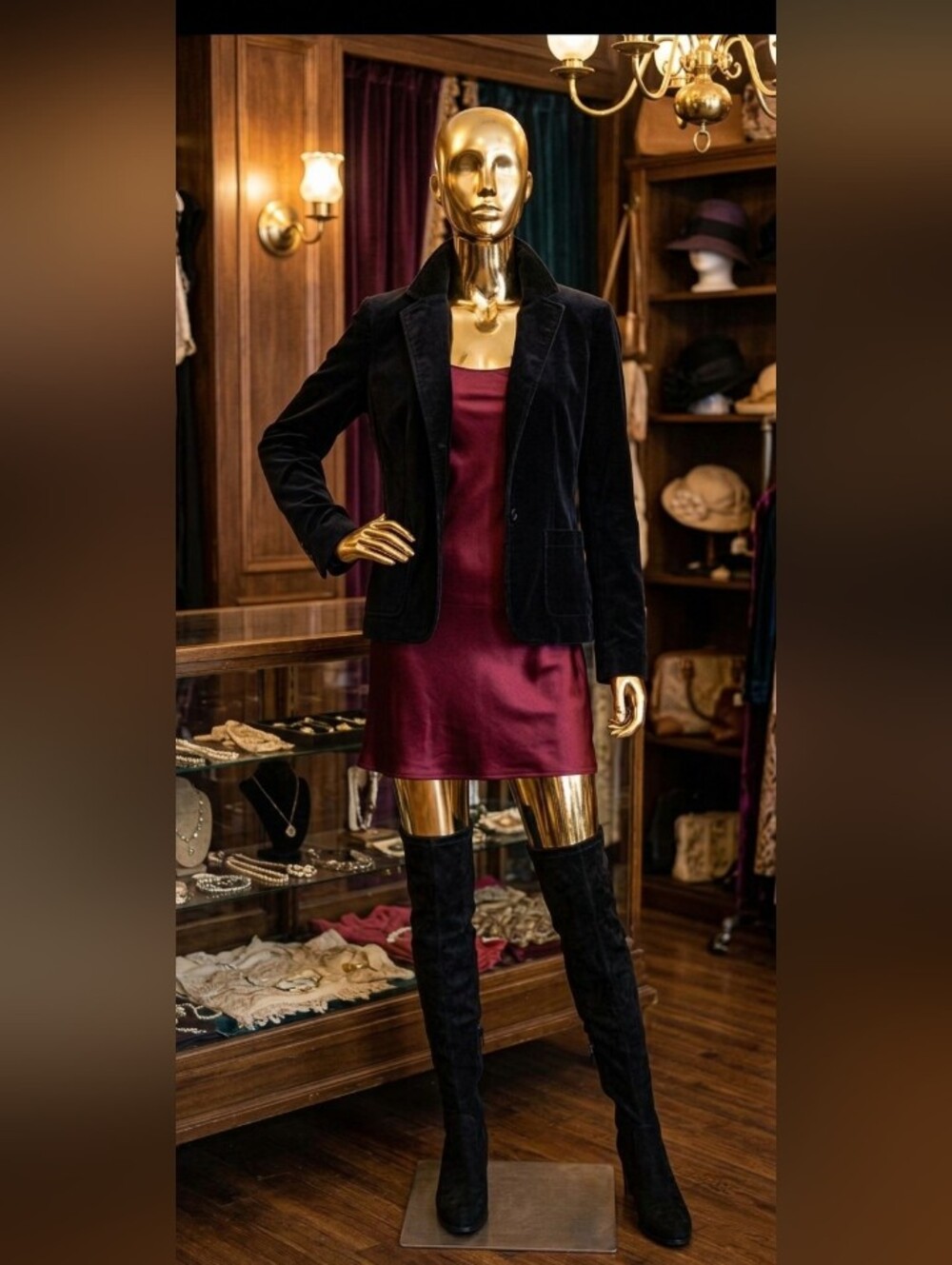 GAP Awesome Black Velvet Blazer